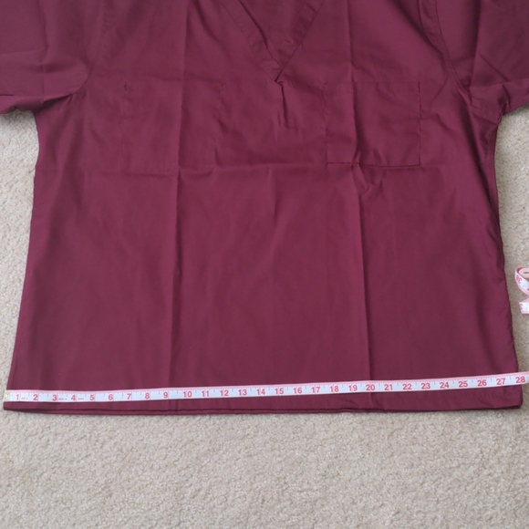 Wine color scrubs/UNISEX - Picture 3 of 6